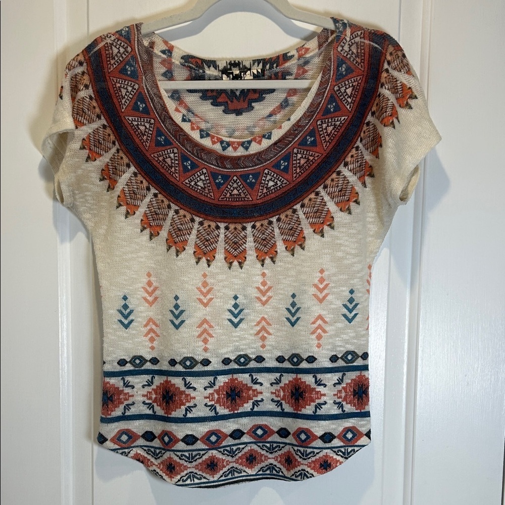 Gaze USA Tribal Print Women's Top size M